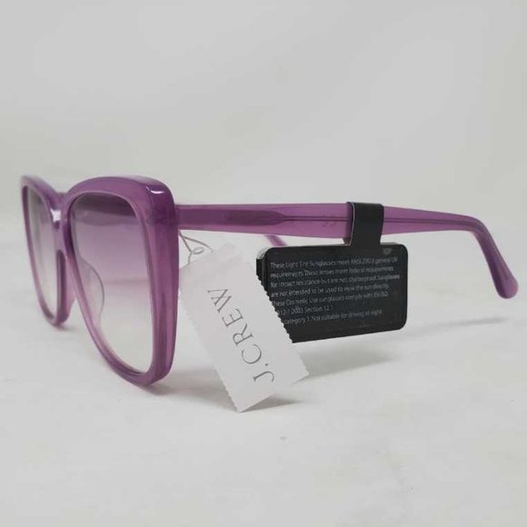 New women\'s J crew Oversized square sunglasses in Bright Petunia pink main image 6